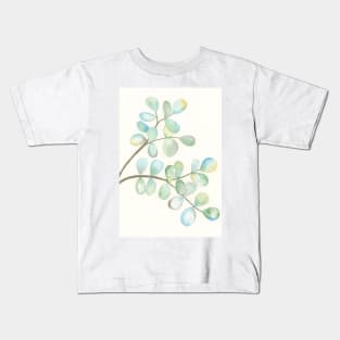 Watercolor Leaves Kids T-Shirt